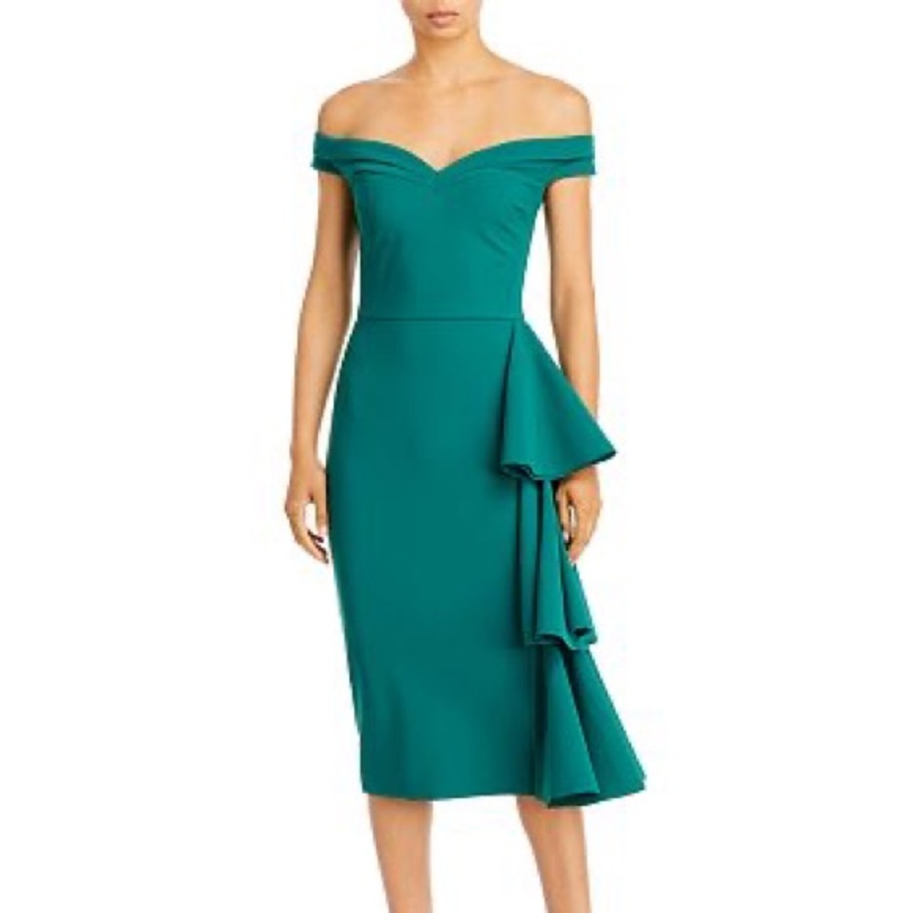NWOT Chiara boni la petite robe green dress size 4